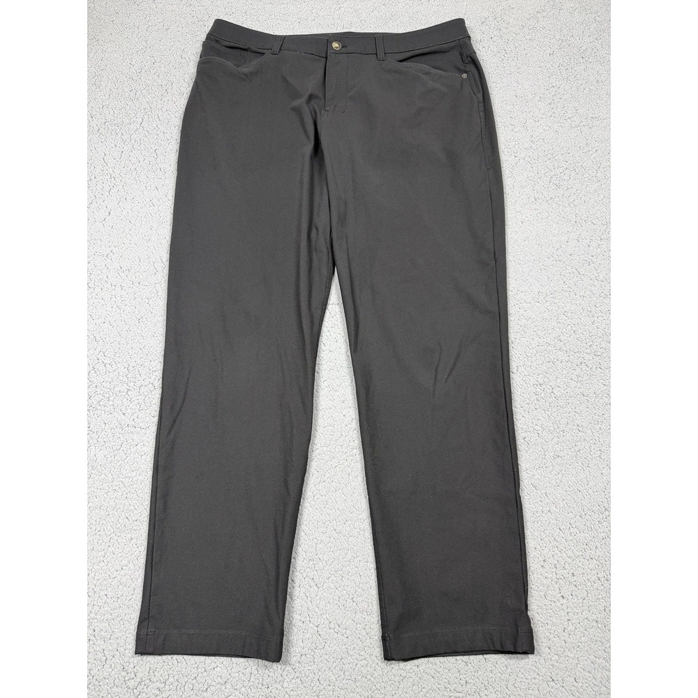 Lululemon Commission Pants Mens 36 Black Stretch 5 Pocket Chino LM5A015